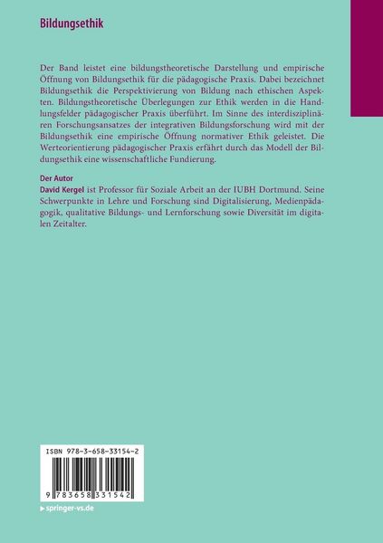 Produktbild: Bildungsethik