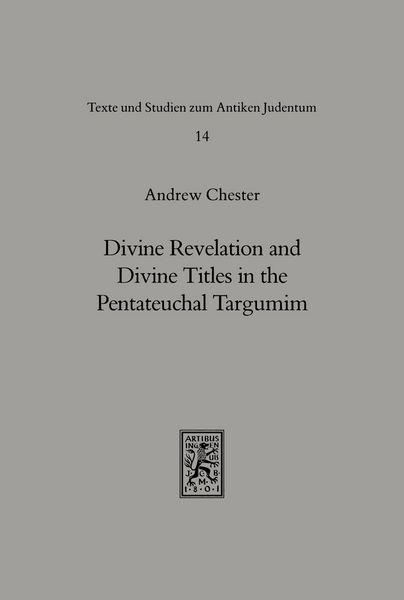 Produktbild: Divine Revelation and Divine Titles in the Pentateuchal Targumin