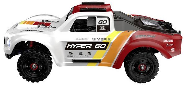 Produktbild: MJX Wei&szlig;-Rot Brushless 1:14 RC Modellauto Elektro Short Course Allradantrieb (4WD) RtR 2,4 GHz Inkl. Akku und Ladeger&auml;t, mit Lichteffekt