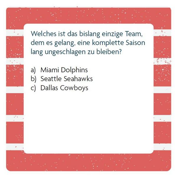 Produktbild: Das American Football-Quiz