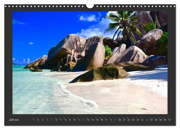 Produktbild: Seychellen - Der Garten Eden im Indischen Ozean (Wandkalender 2026 DIN A3 quer), CALVENDO Monatskalender