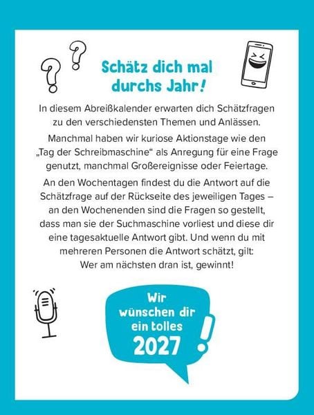 Produktbild: Sch&auml;tz mal! Kalender 2027