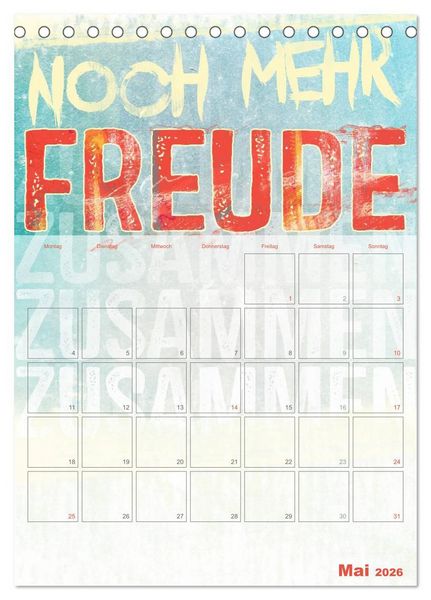 Produktbild: Liebe macht gl&uuml;cklich (Tischkalender 2026 DIN A5 hoch), CALVENDO Monatskalender
