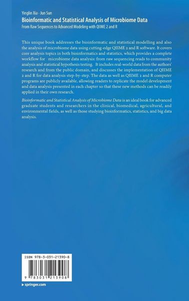 Produktbild: Bioinformatic and Statistical Analysis of Microbiome Data