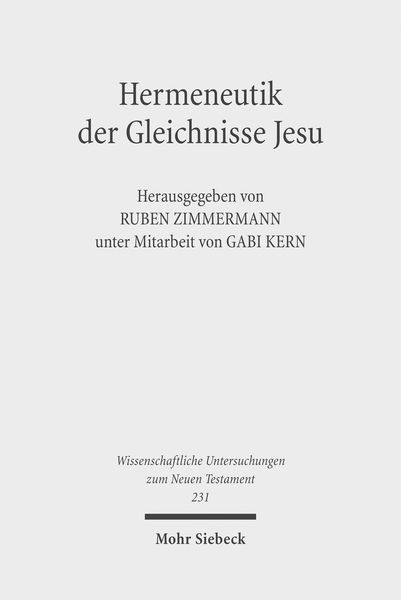 Produktbild: Hermeneutik der Gleichnisse Jesu