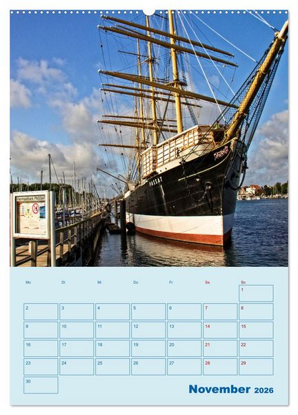Produktbild: Priwall bei Travem&uuml;nde &ndash; Terminplaner (hochwertiger Premium Wandkalender 2026 DIN A2 hoch), Kunstdruck in Hochglanz