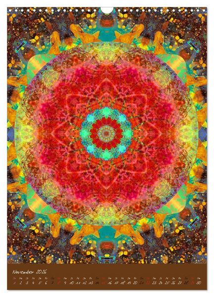 Produktbild: FLORALE MANDALAS (Wandkalender 2026 DIN A3 hoch), CALVENDO Monatskalender