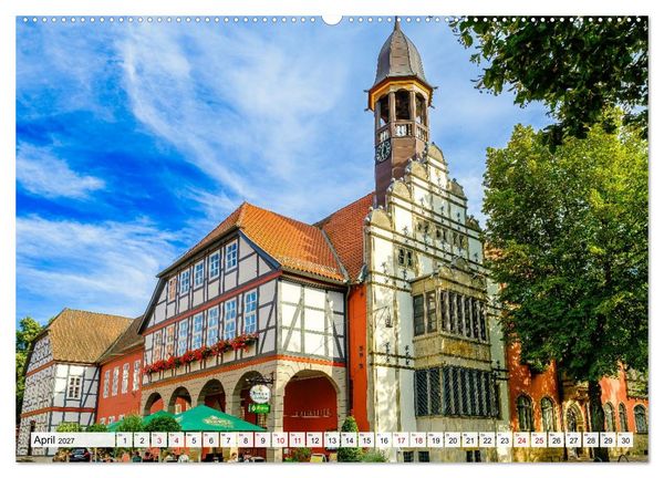 Produktbild: Ein Blick auf Nienburg an der Weser in Farbe (Wandkalender 2027 DIN A2 quer), CALVENDO Monatskalender