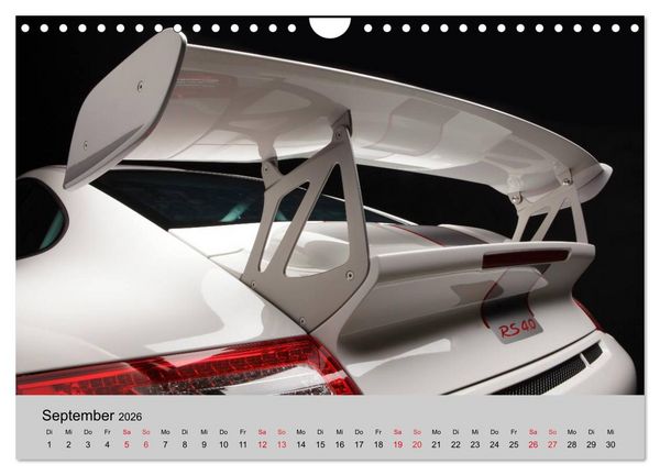 Produktbild: Porsche GT3RS 4,0 (Wandkalender 2026 DIN A4 quer), CALVENDO Monatskalender