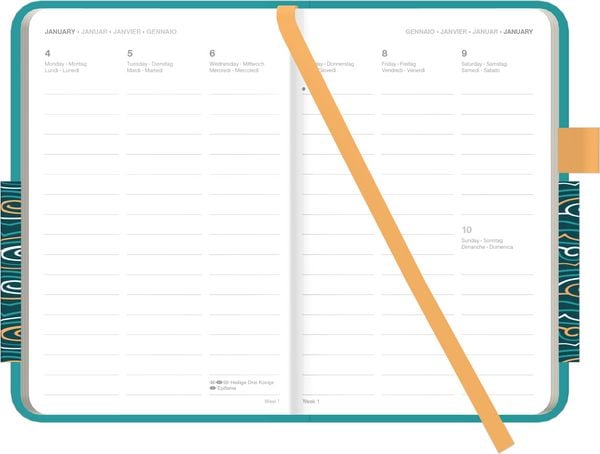 Produktbild: Cool Diary Teal Ocean 2027