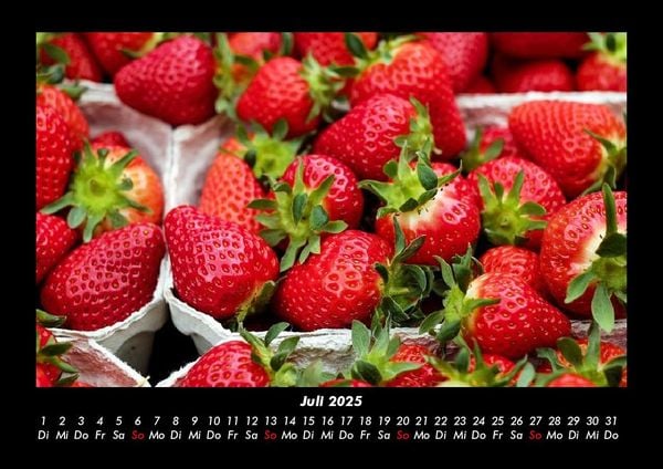 Produktbild: Obstkalender 2025 Fotokalender DIN A3