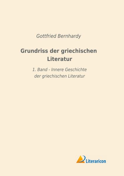 Produktbild: Grundriss der griechischen Literatur