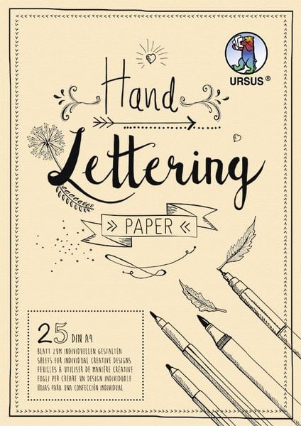 Produktbild: URSUS Handlettering Paper, DIN A4, creme