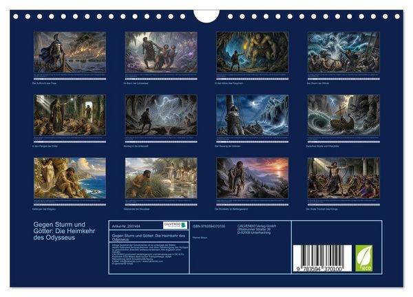Produktbild: Gegen Sturm und G&ouml;tter: Die Heimkehr des Odysseus (Wandkalender 2027 DIN A4 quer), CALVENDO Monatskalender