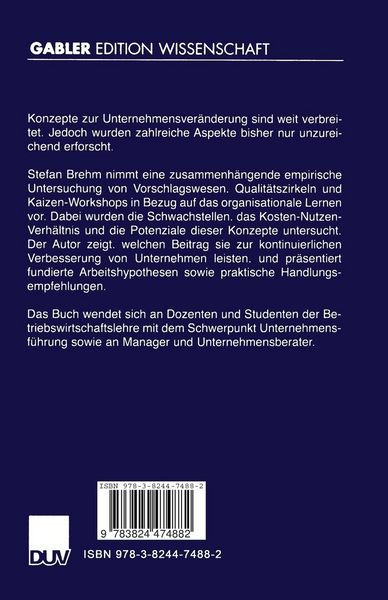 Produktbild: Konzepte zur Unternehmensver&auml;nderung