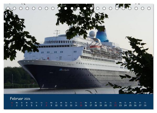 Produktbild: Traumschiffe im Norden (Tischkalender 2026 DIN A5 quer), CALVENDO Monatskalender