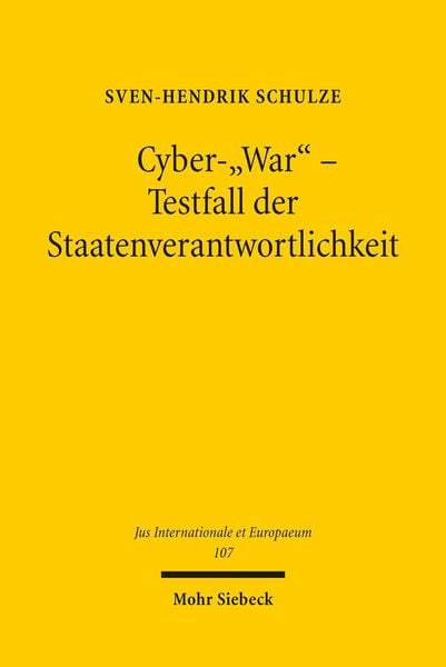 Produktbild: Cyber-'War' - Testfall der Staatenverantwortlichkeit