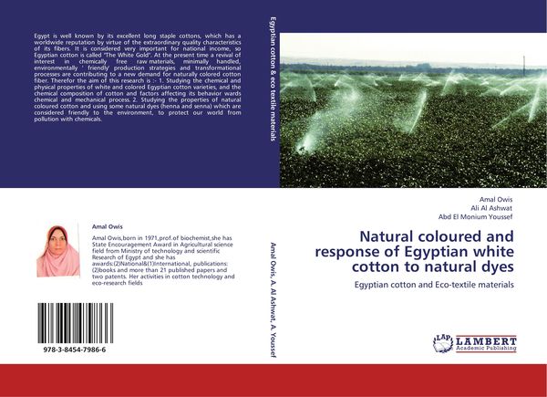 Produktbild: Natural coloured and response of Egyptian white cotton to natural dyes