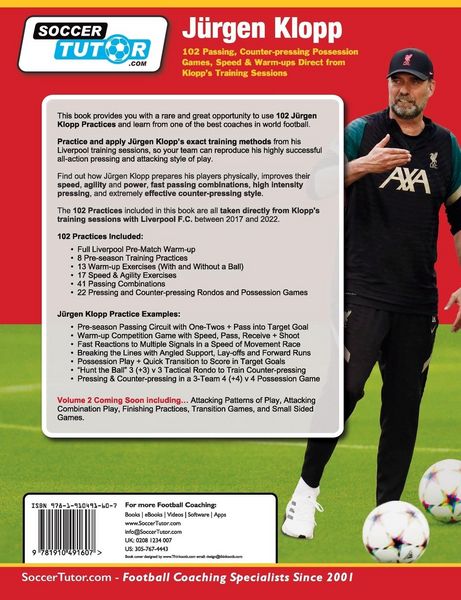 Produktbild: Jurgen Klopp - 102 Passing, Counter-pressing Possession Games, Speed & Warm-ups Direct from Klopp's Training Sessions