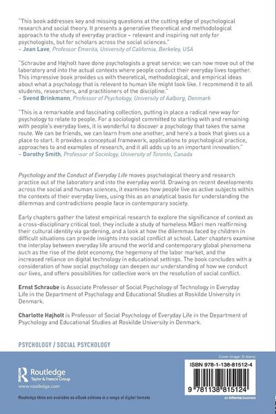 Produktbild: Psychology and the Conduct of Everyday Life