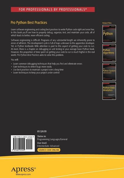 Produktbild: Pro Python Best Practices