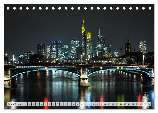 Produktbild: Big City Lights - Metropolen im Lichterglanz (Tischkalender 2026 DIN A5 quer), CALVENDO Monatskalender
