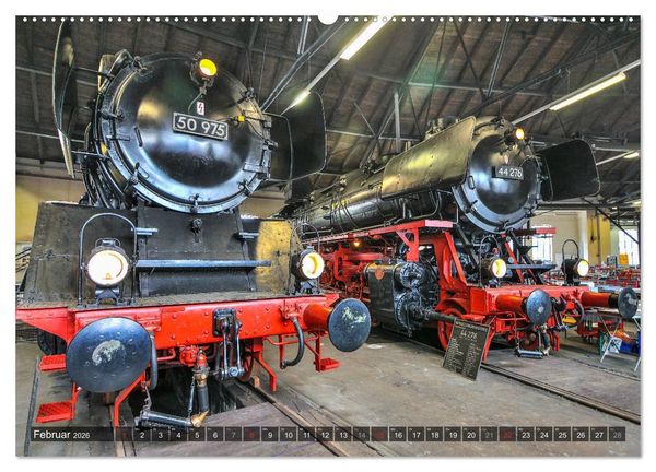 Produktbild: Unter Dampf - Eisenbahnromantik aus vergangener Zeit (hochwertiger Premium Wandkalender 2026 DIN A2 quer), Kunstdruck in Hochglanz