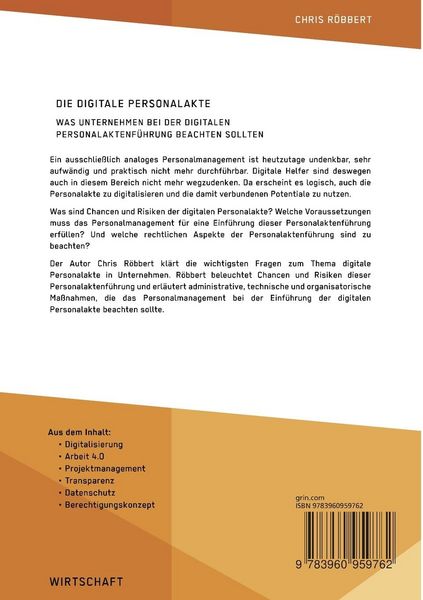 Produktbild: Die digitale Personalakte. Was Unternehmen bei der digitalen Personalaktenf&uuml;hrung beachten sollten