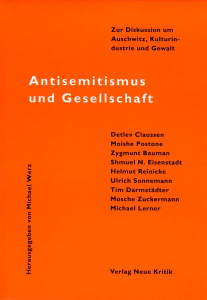 Produktbild: Antisemitismus und Gesellschaft