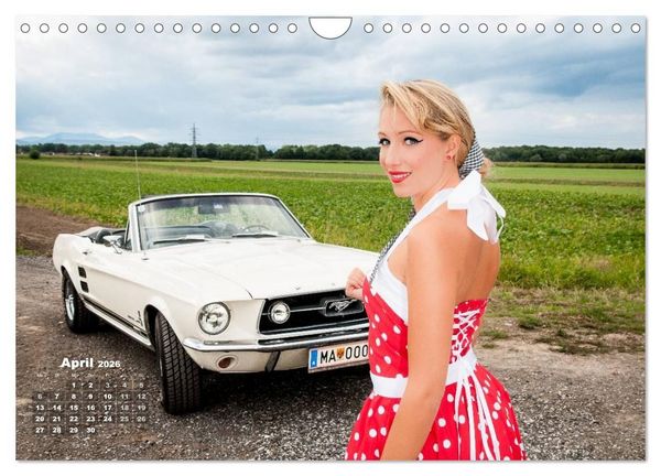 Produktbild: Pin Up Pia & Mustang '67 (Wandkalender 2026 DIN A4 quer), CALVENDO Monatskalender