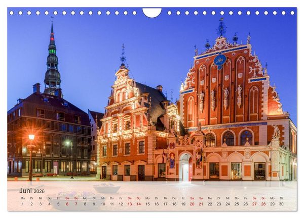 Produktbild: Riga - Paris des Ostens (Wandkalender 2026 DIN A4 quer), CALVENDO Monatskalender