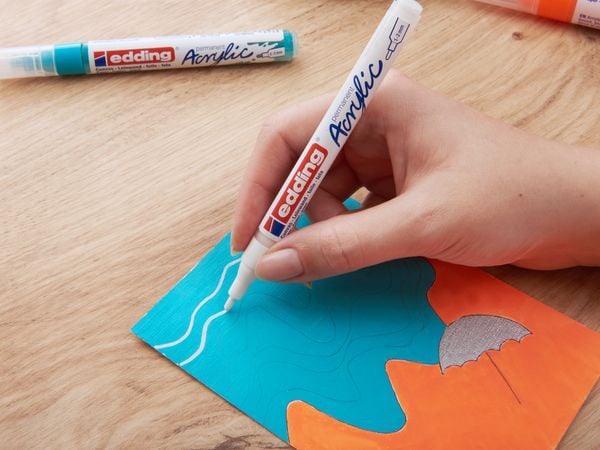 Produktbild: edding 5300 Acrylmarker fein 5er-Set basic