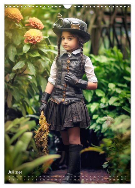 Produktbild: Steampunk Kinderwelt (Wandkalender 2026 DIN A3 hoch), CALVENDO Monatskalender