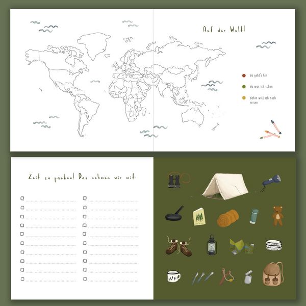 Produktbild: Let&rsquo;s go! Reisetagebuch - Camping