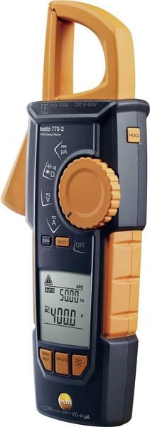 Testo 770-2 Stromzange, Hand-Multimeter digital CAT III 1000 V, CAT IV 600 V Anzeige (Counts): 4000