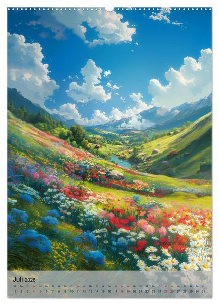 Produktbild: Immer wieder Anime (Wandkalender 2026 DIN A2 hoch), CALVENDO Monatskalender