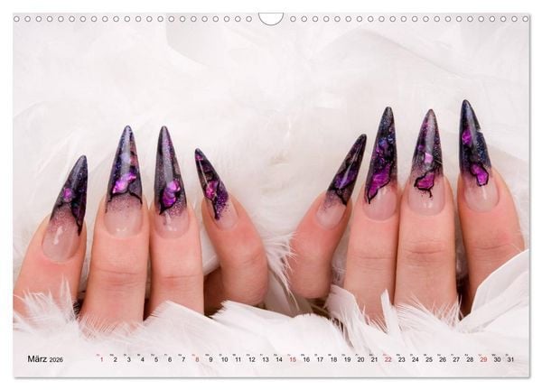 Produktbild: Verg&auml;ngliche Kunst - Nailart Episode 1 (Wandkalender 2026 DIN A3 quer), CALVENDO Monatskalender
