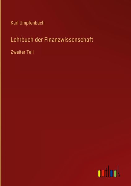 Produktbild: Lehrbuch der Finanzwissenschaft