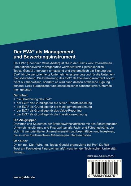 Produktbild: Der EVA&reg; als Management- und Bewertungsinstrument