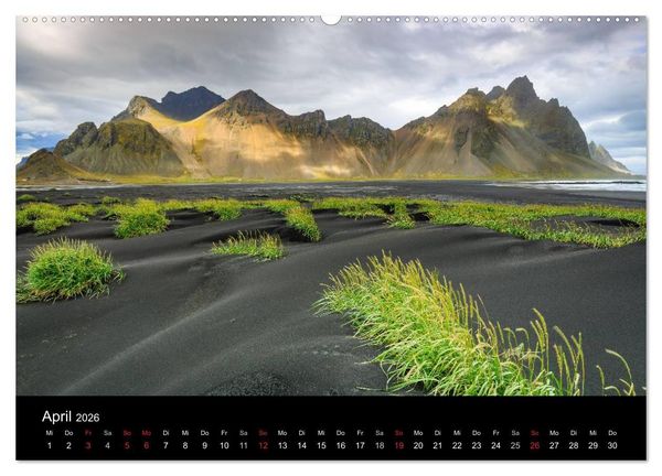 Produktbild: ISLAND - Zauber der Natur (Wandkalender 2026 DIN A2 quer), CALVENDO Monatskalender