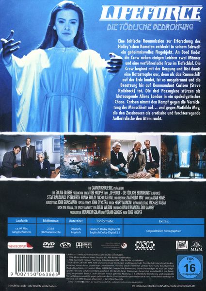 Produktbild: Lifeforce (Die t&ouml;dliche Bedrohung) - Uncut