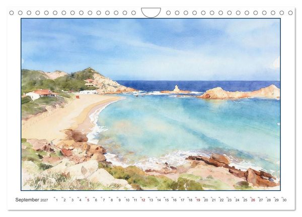 Produktbild: Beschauliches Menorca (Wandkalender 2027 DIN A4 quer), CALVENDO Monatskalender