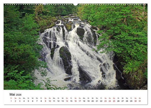 Produktbild: Cornwall und Wales (Wandkalender 2026 DIN A2 quer), CALVENDO Monatskalender