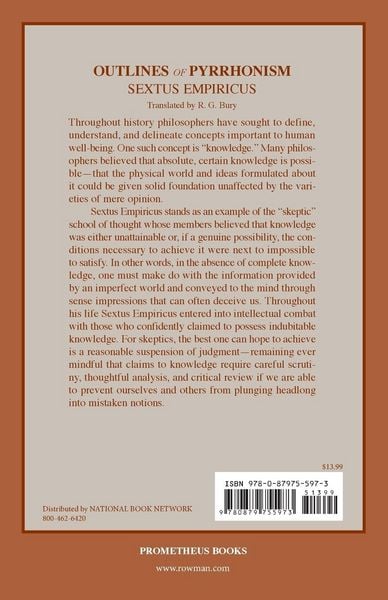Produktbild: Outlines of Pyrrhonism