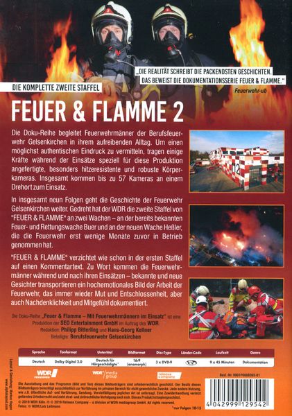 Produktbild: Feuer & Flamme - Mit Feuerwehrm&auml;nnern im Einsatz - Staffel 2 [3 DVDs]