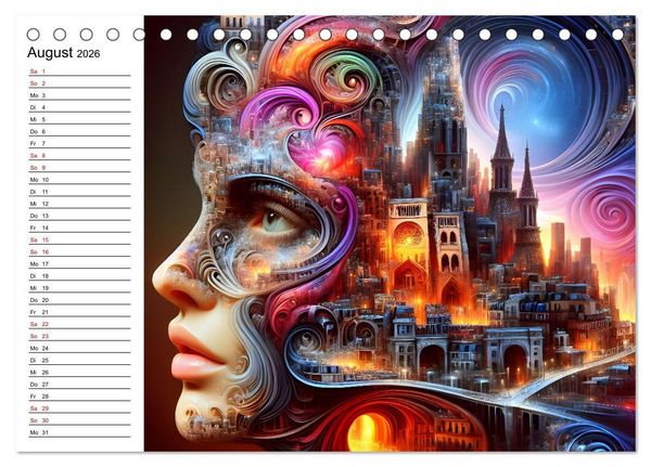 Produktbild: Metropolengesichter (Tischkalender 2026 DIN A5 quer), CALVENDO Monatskalender
