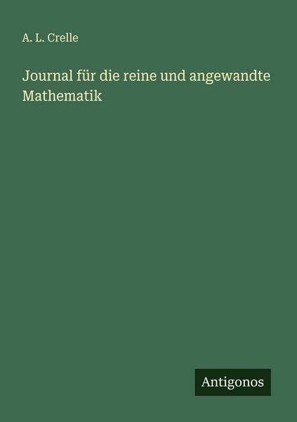 Produktbild: Journal f&uuml;r die reine und angewandte Mathematik