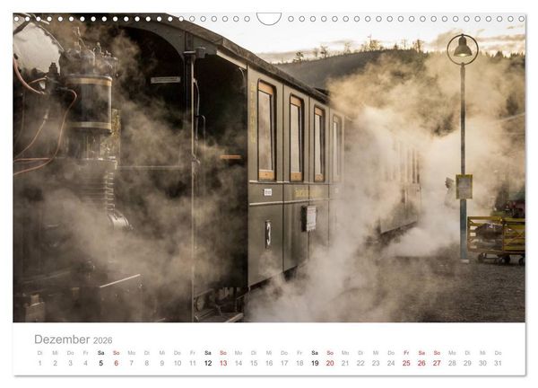 Produktbild: Schmalspurbahn Dampflok Bieberlies (Wandkalender 2026 DIN A3 quer), CALVENDO Monatskalender