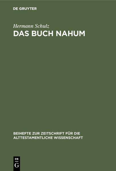 Produktbild: Das Buch Nahum
