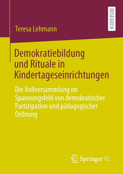 Produktbild: Demokratiebildung und Rituale in Kindertageseinrichtungen